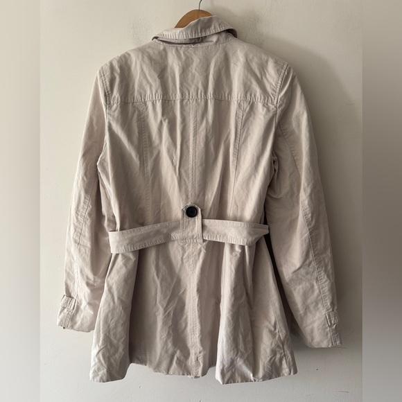 LOFT Beige Belted Trench Coat Jacket - Picture 3 of 7
